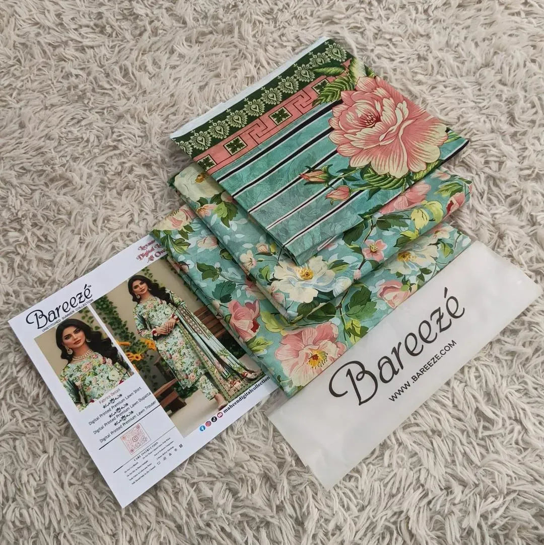 Seafoam Green 3-Piece Lawn Ensemble