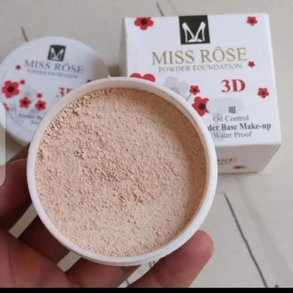 Miss Rose 3D Powder Foundation Oil Control Waterproof