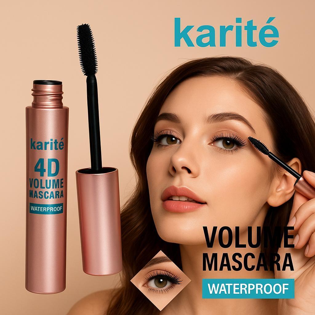 Karite Volume Waterproof Mascara 15ml Matte Finish