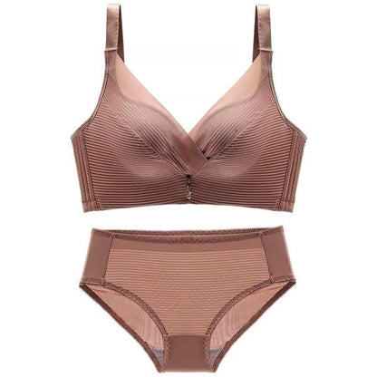 Elegant Autumn/Winter Gathering Bra Set