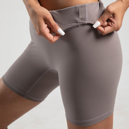 Women High Waist Yoga Shorts Summer Soft Stretch Fit