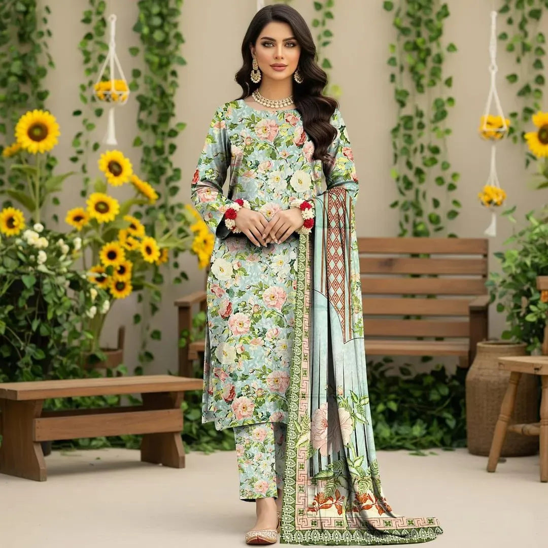 Seafoam Green 3-Piece Lawn Ensemble