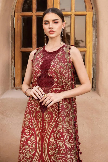 Elegant Maroon Digital Print Lawn Collection