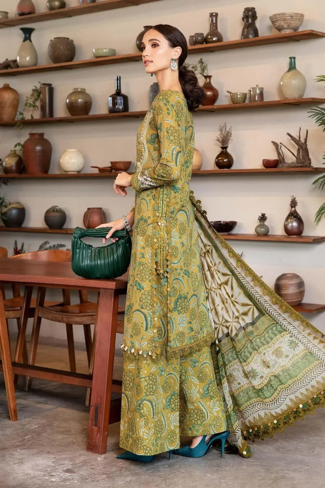 Radiant Yellow 3-Piece Digital Print Lawn Ensemble