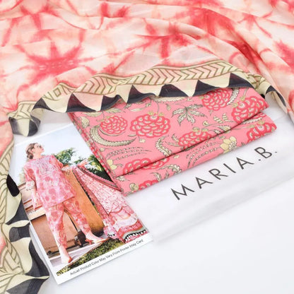 Vibrant Pink 3-Piece Digital Print Lawn Suit