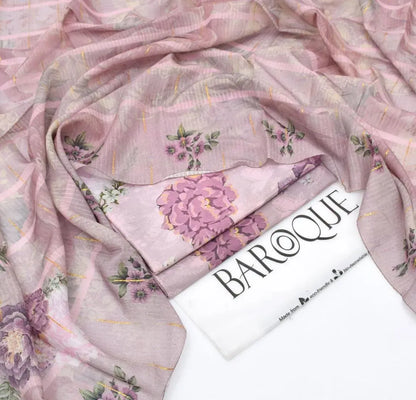 Premium Lilac Digital Print Lawn Ensemble